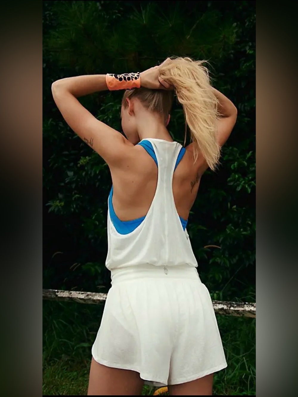 FP Movement by Free People White Athletic Tank & Shorts - Picture 4 of 10